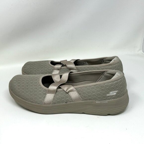 Skechers Womens Max Cushioning Lite: Breathe Easy - Size 11 Style 136722 TAUPE - Picture 6 of 12